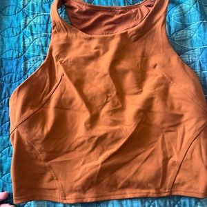 Lululemon burnt orange racer tank